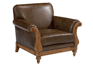 Image for Webster Avenue Cocoa Leather Chair