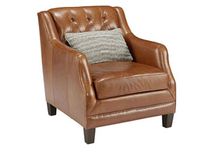 Image for Gentry Chair, Caramel Leather