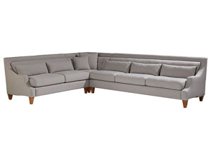 Image for Chisel 3-Piece Sectional, Flannel