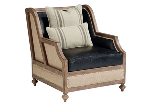 Image for Foundation Ivory Chair w/1 Toss Pillow & , 1 Kidney Pillow