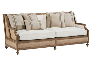 Image for Foundation Ivory Sofa w/4 Toss Pillows & 1 Kidney Pillow