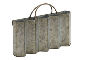 Image for Metal Corrugated Caddy w/Handle