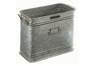 Image for Florist Bucket, Aged Zinc