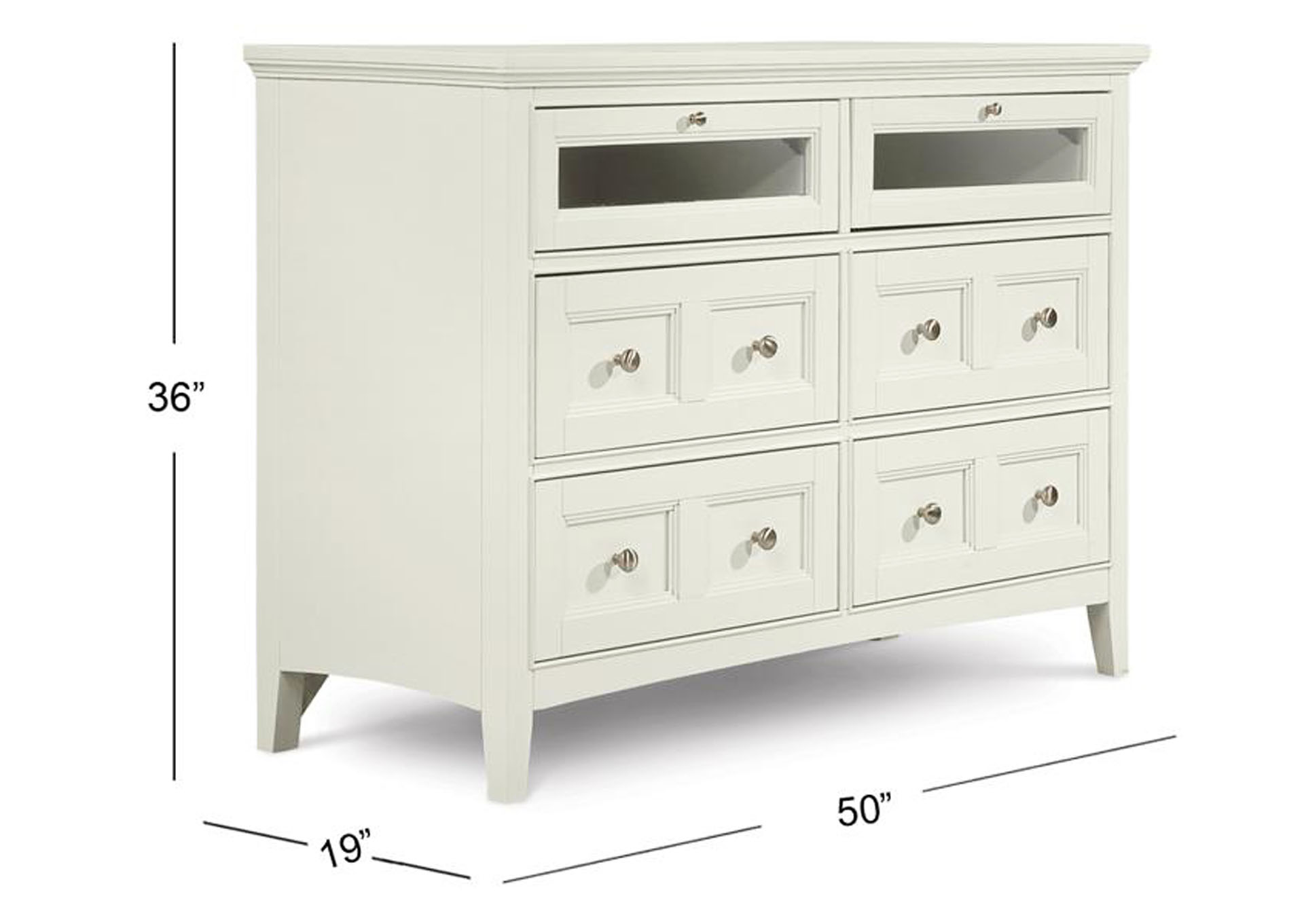 Kentwood Creamy White Media Chest,Magnussen