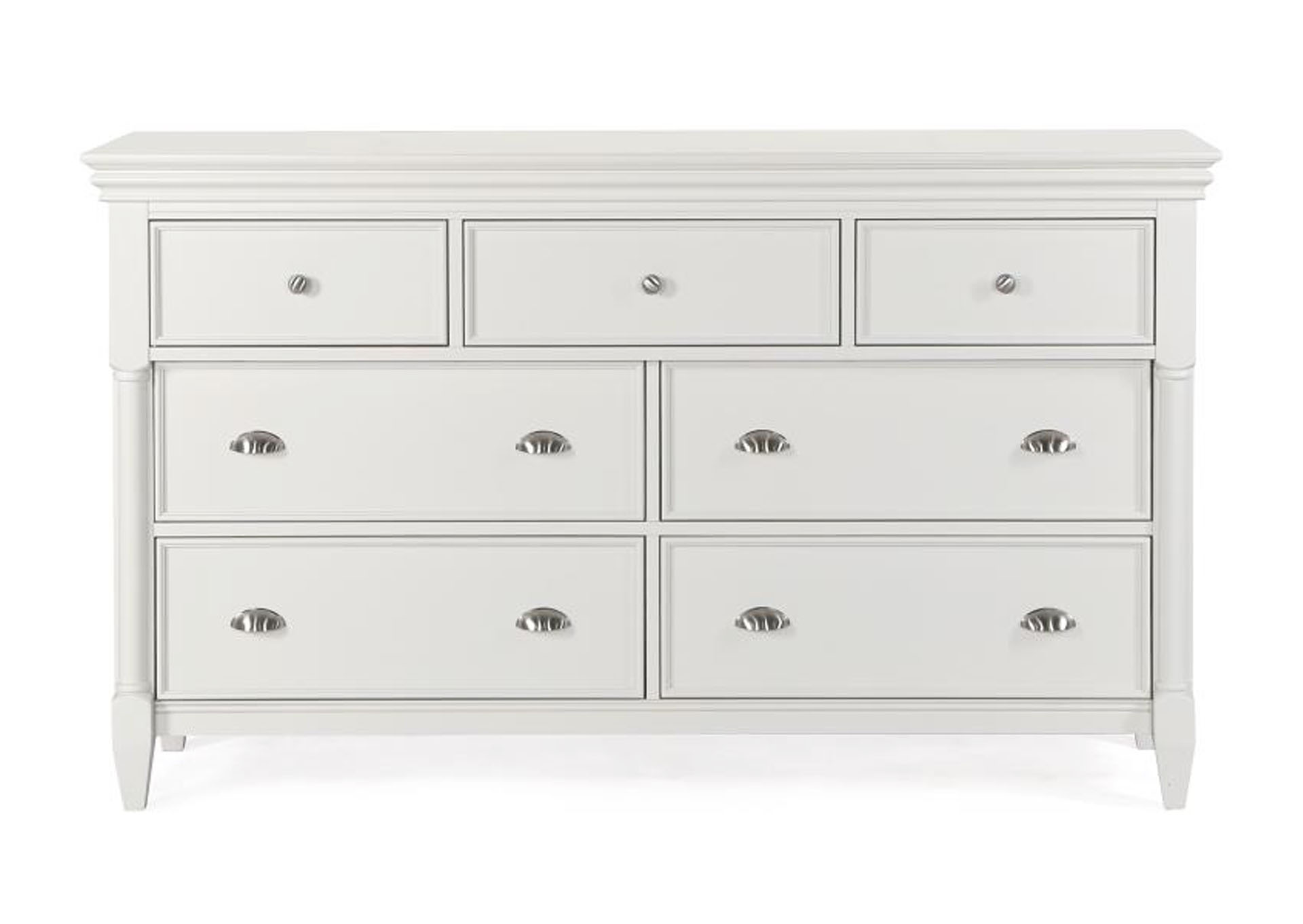 Kasey White Drawer Dresser,Magnussen