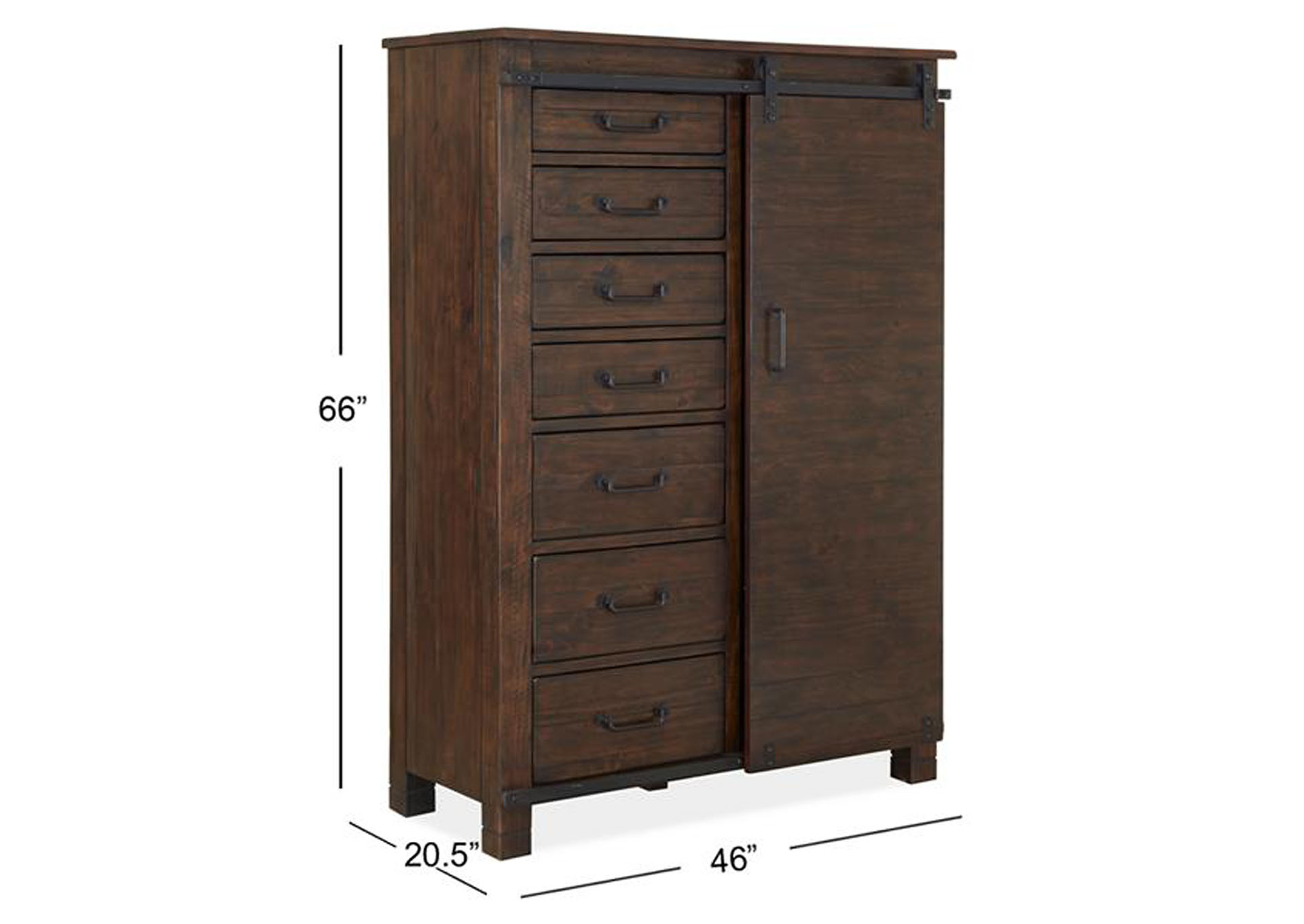 Pine Hill Rustic Pine Door Chest,Magnussen