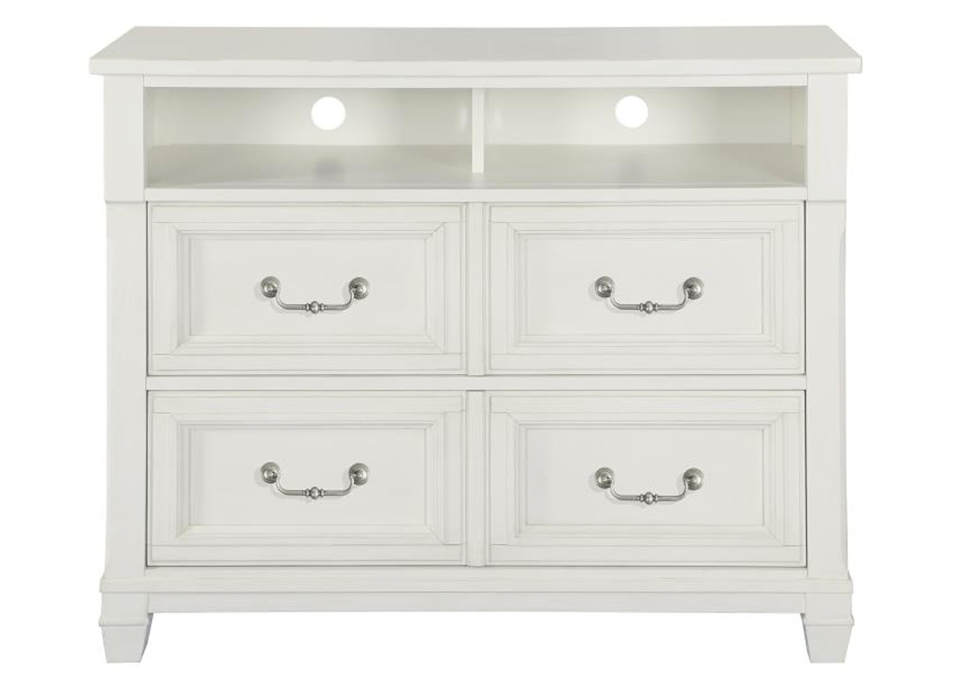 Brookfield Cotton White Media Chest,Magnussen