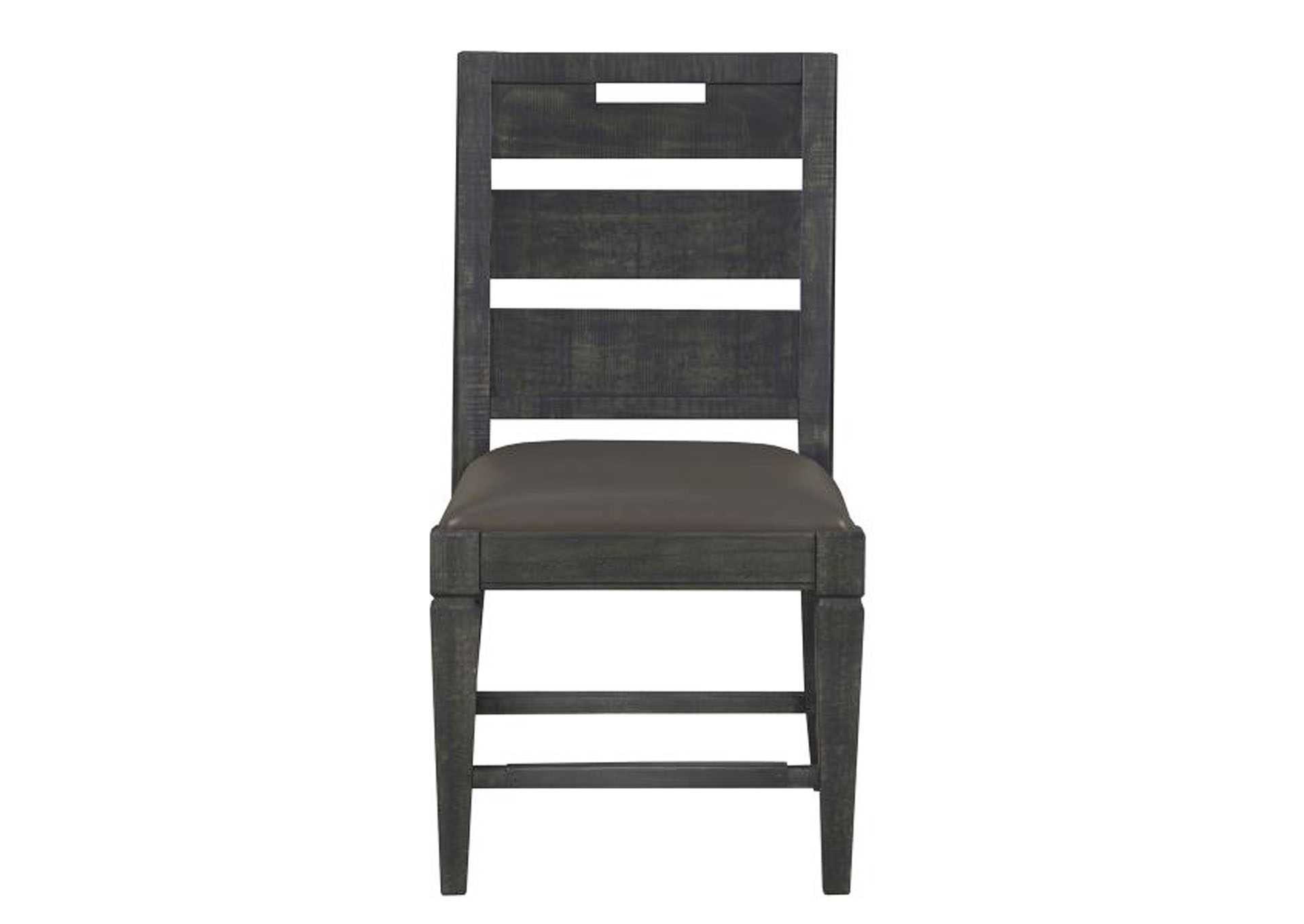 Abington Weathered Charcoal Dining Side Chair w/Upholstered Seat (2/ctn),Magnussen