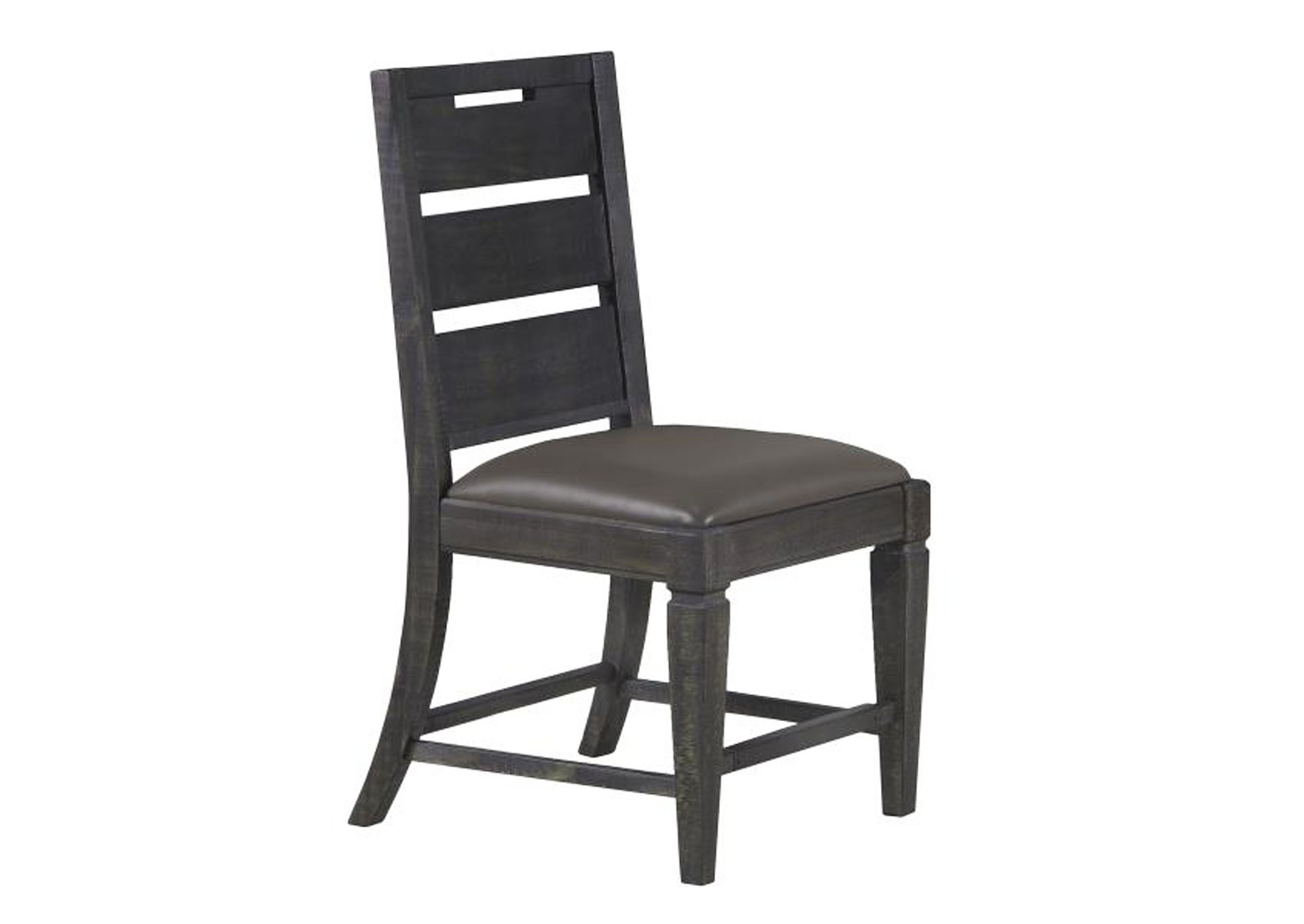 Abington Weathered Charcoal Dining Side Chair w/Upholstered Seat (2/ctn),Magnussen