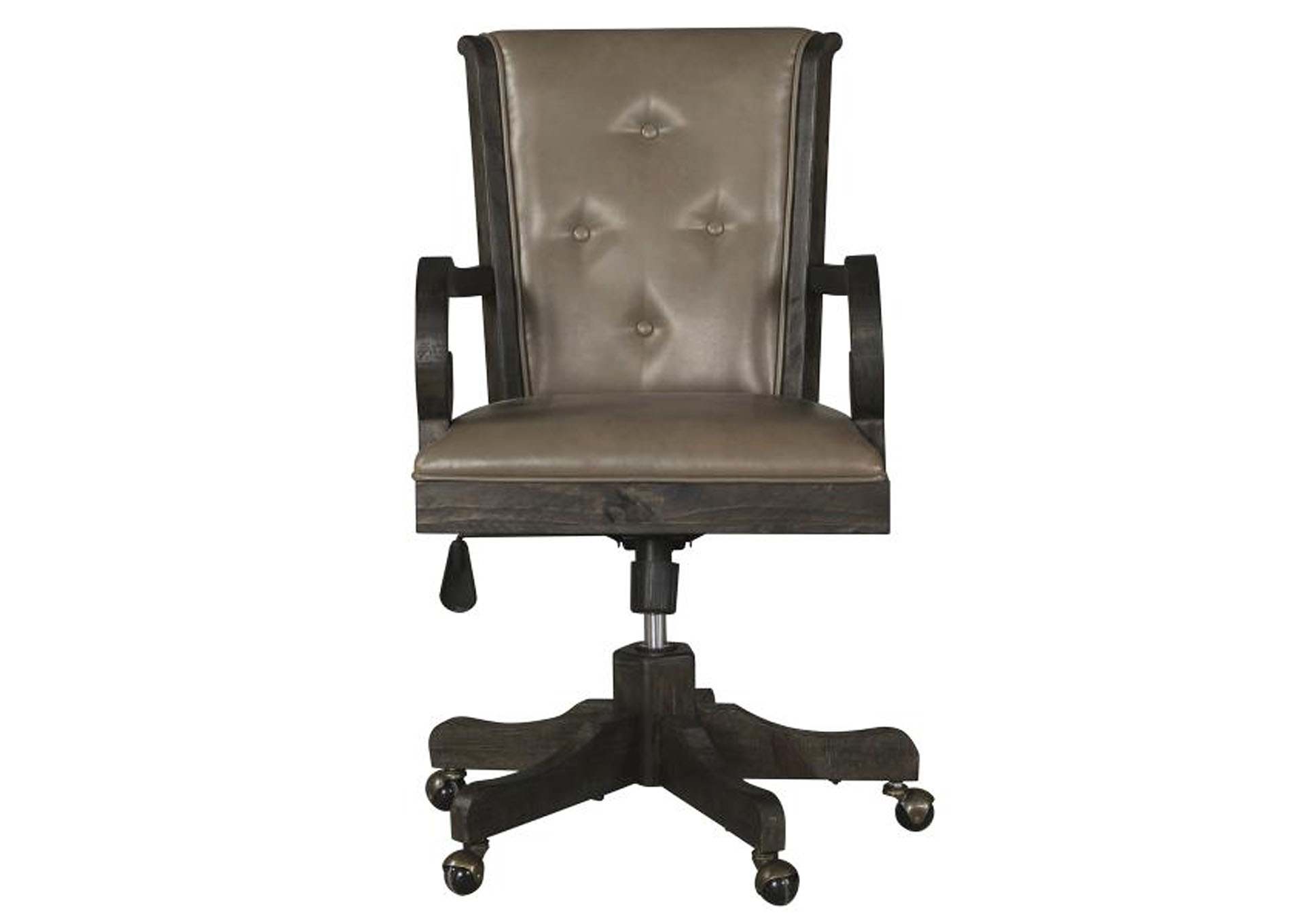 Bellamy Peppercorn Fully Upholstered Swivel Chair,Magnussen