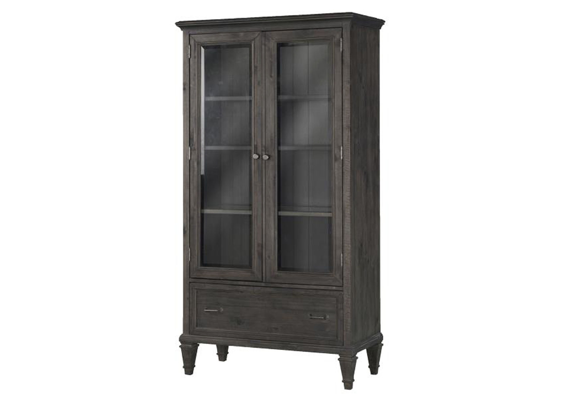 Sutton Place Weathered Charcoal Door Bookcase,Magnussen