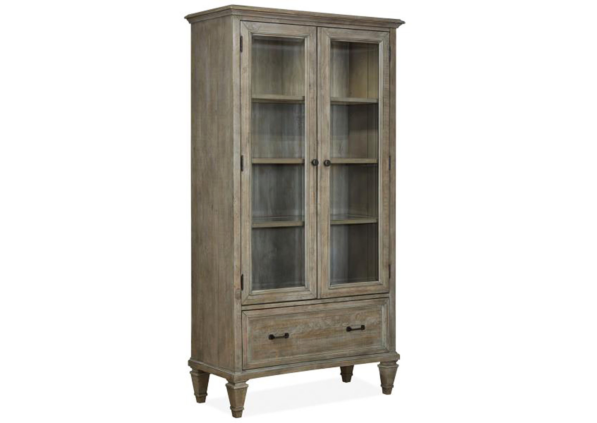 Lancaster Dovetail Grey Door Bookcase,Magnussen