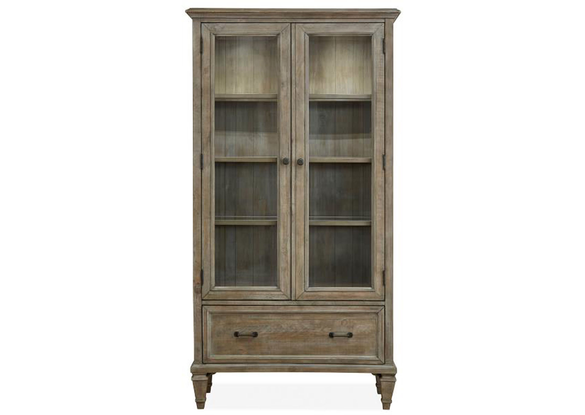 Lancaster Dovetail Grey Door Bookcase,Magnussen