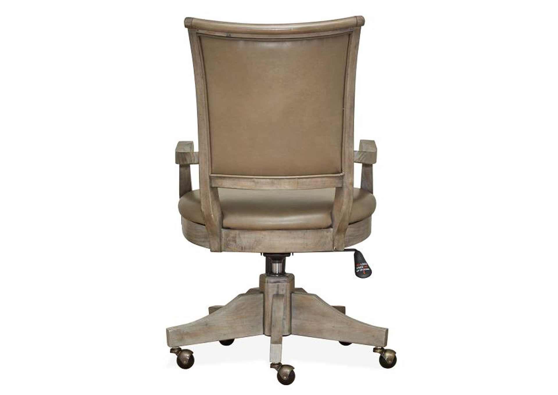 Lancaster Dovetail Grey Fully Upholstered Swivel Chair,Magnussen