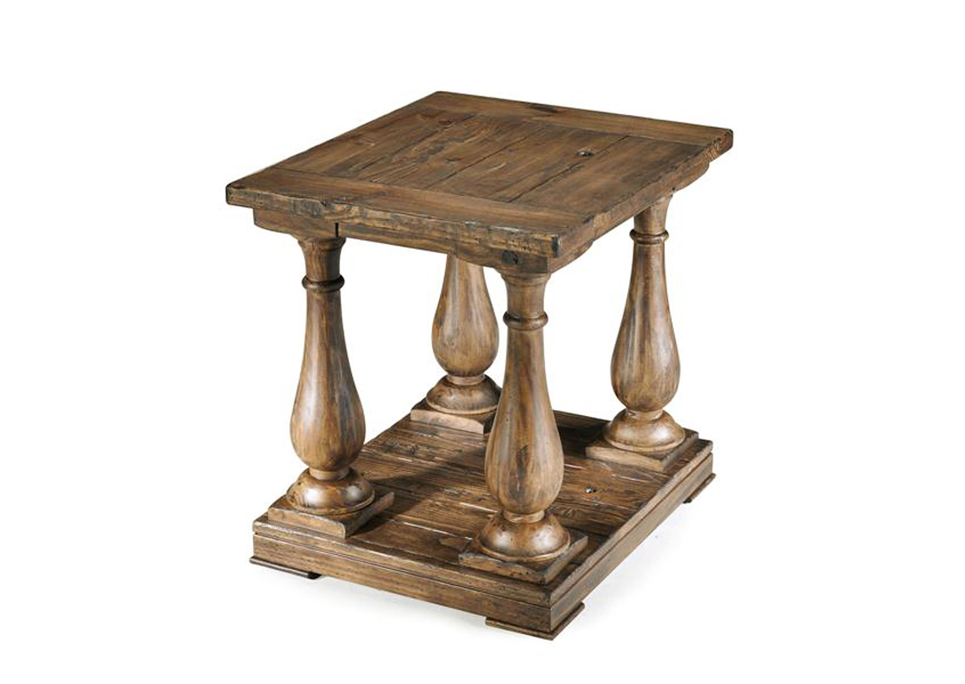 Densbury Natural pine Rectangular End Table,Magnussen