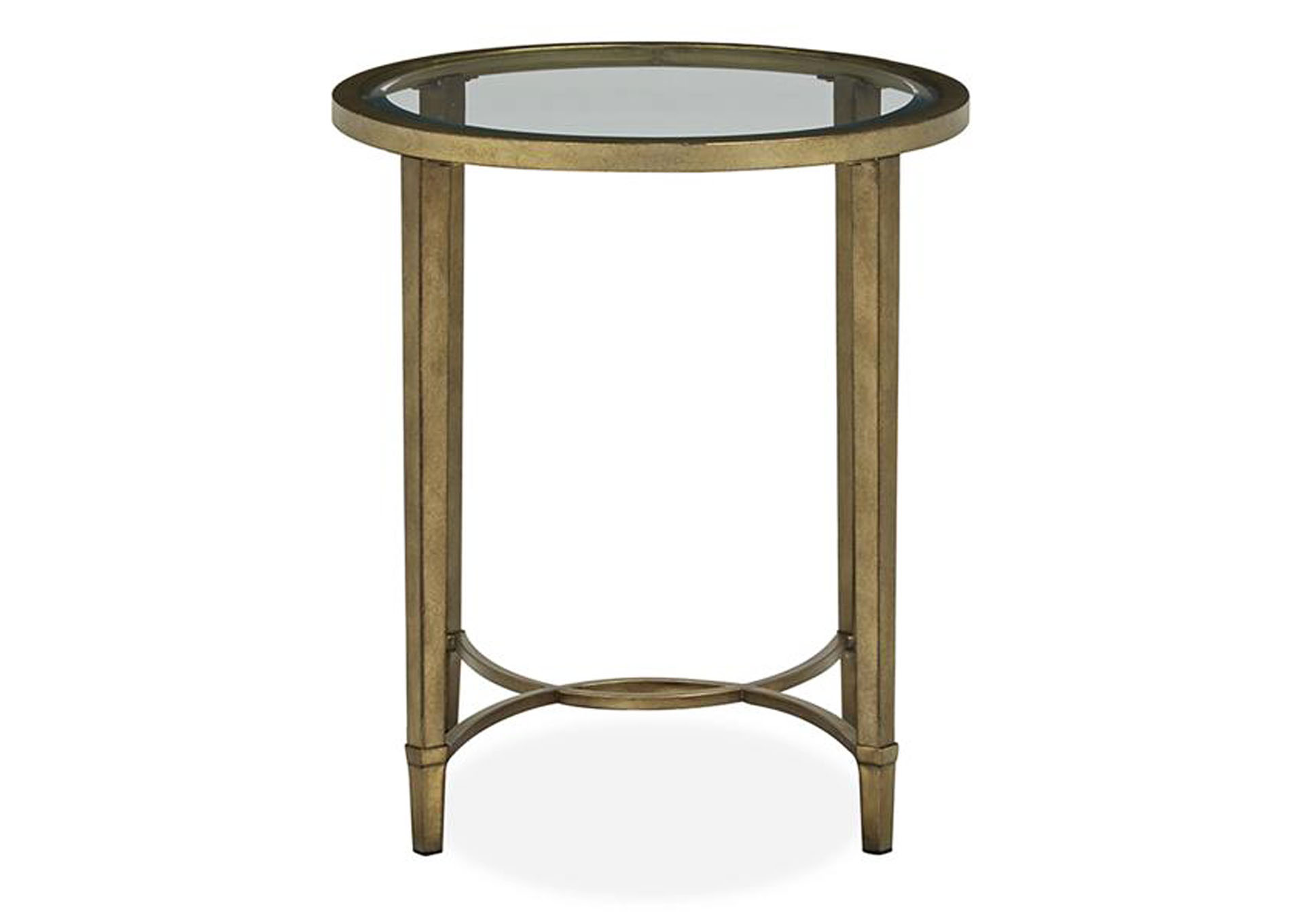 Copia Antique Silver Oval End Table,Magnussen