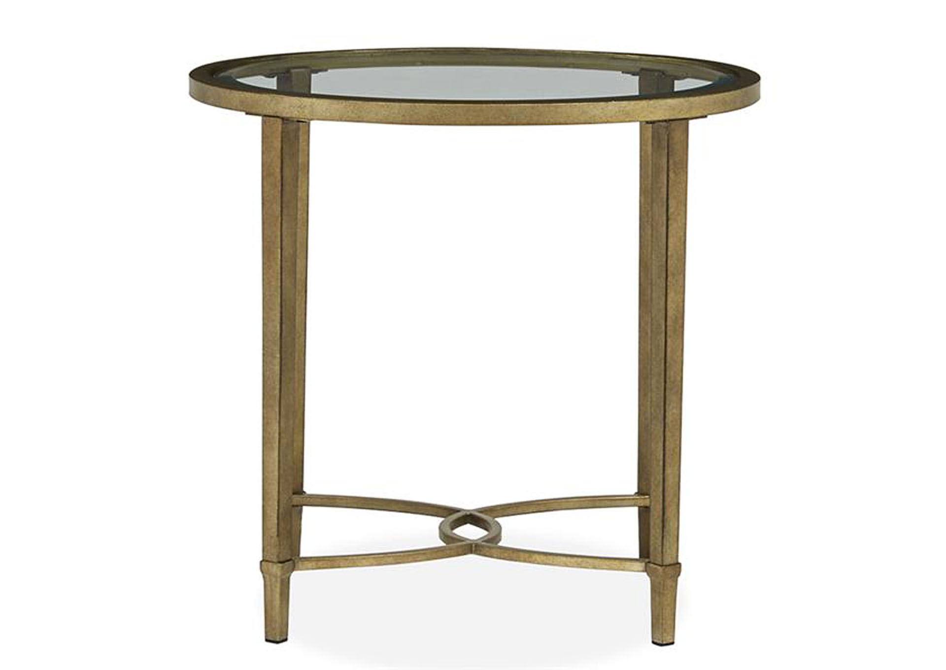 Copia Antique Silver Oval End Table,Magnussen