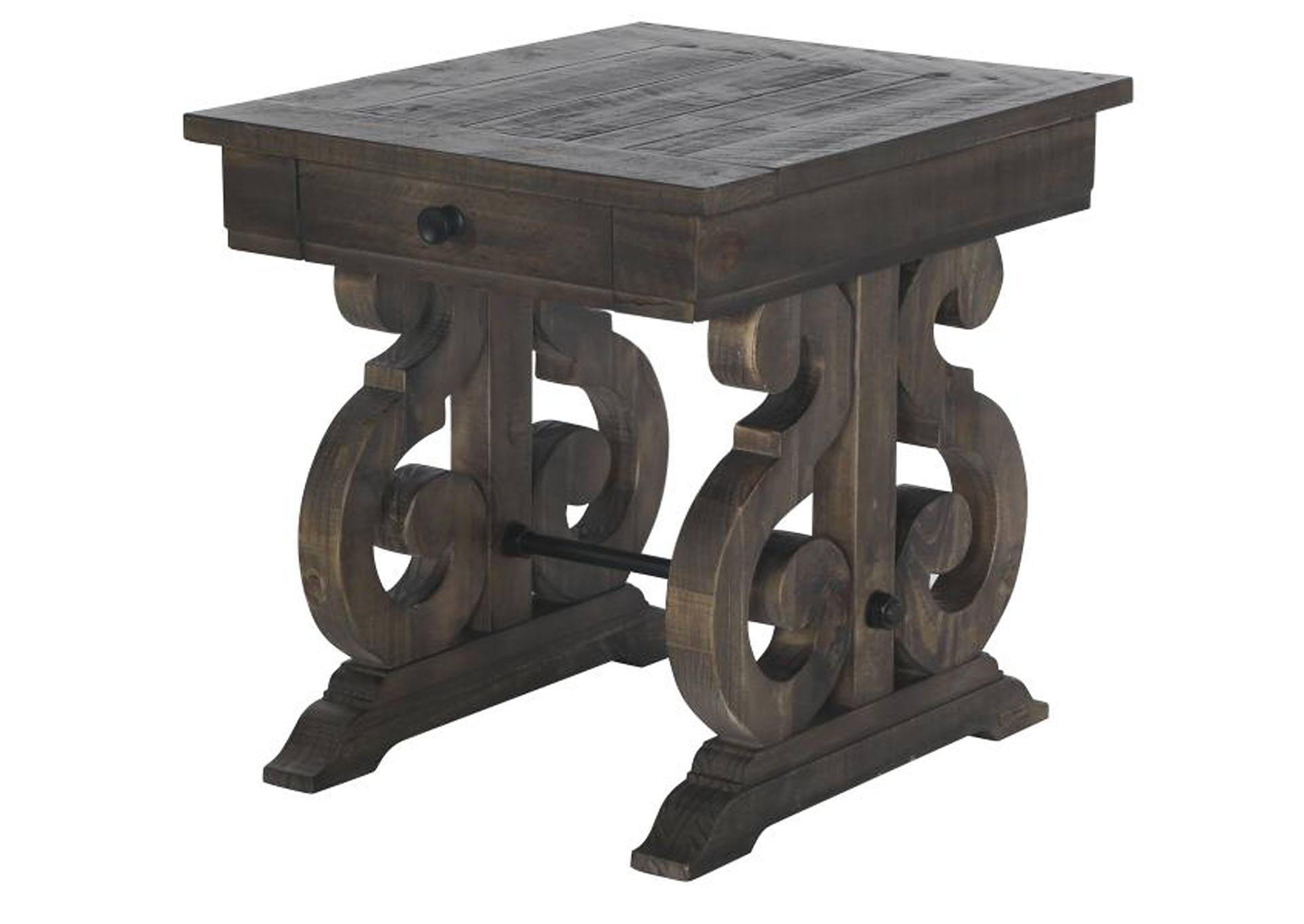 Bellamy Peppercorn Rectangular End Table,Magnussen