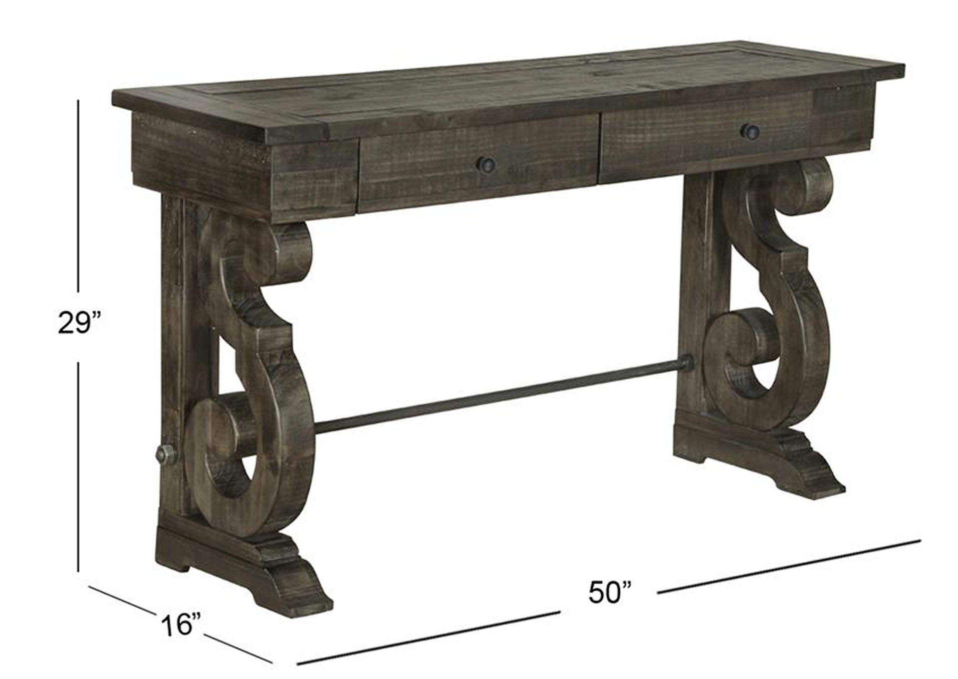 Bellamy Peppercorn Rectangular Sofa Table,Magnussen
