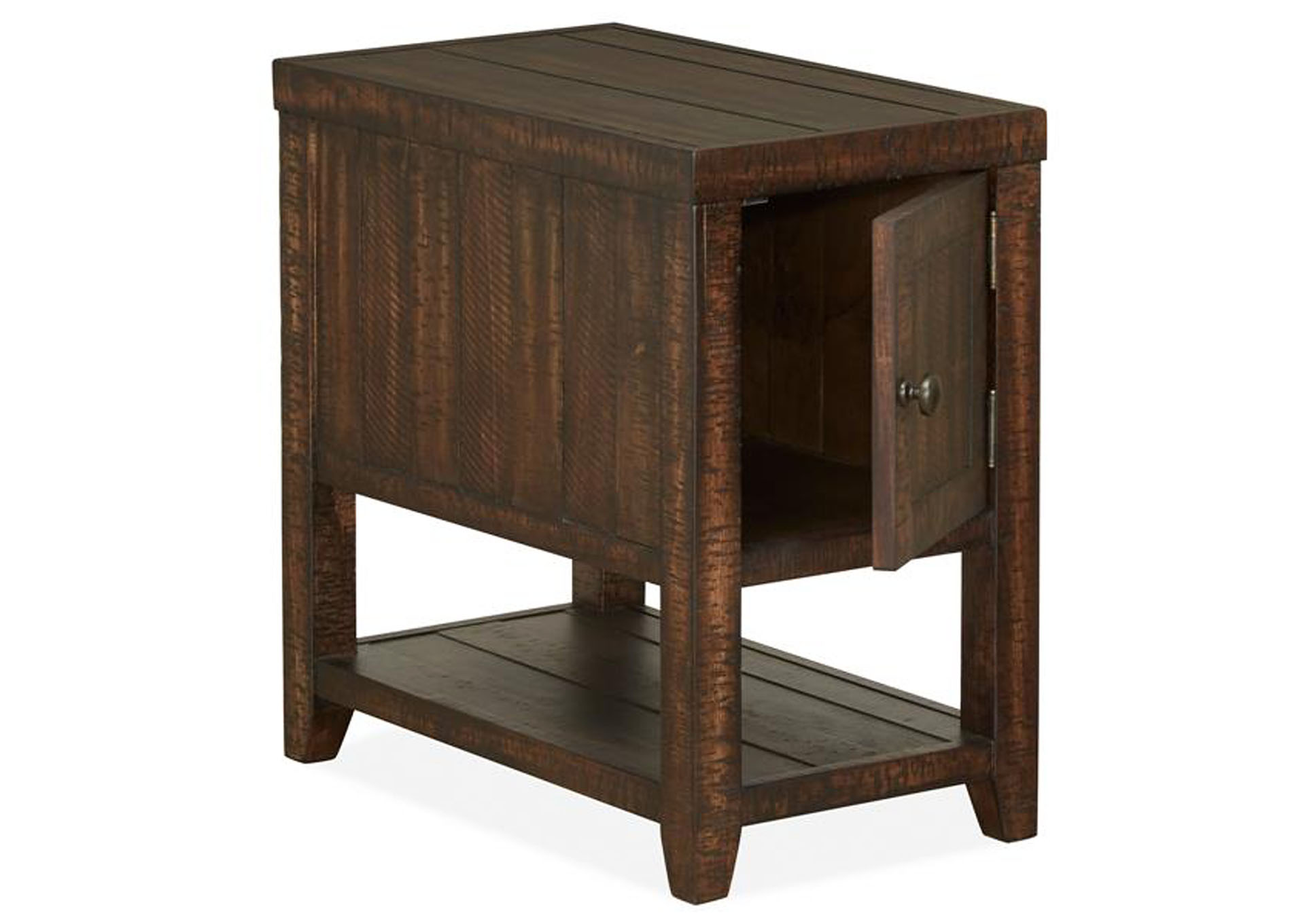 Caitlyn Dark Poplar Rectangular Chairside End Table,Magnussen