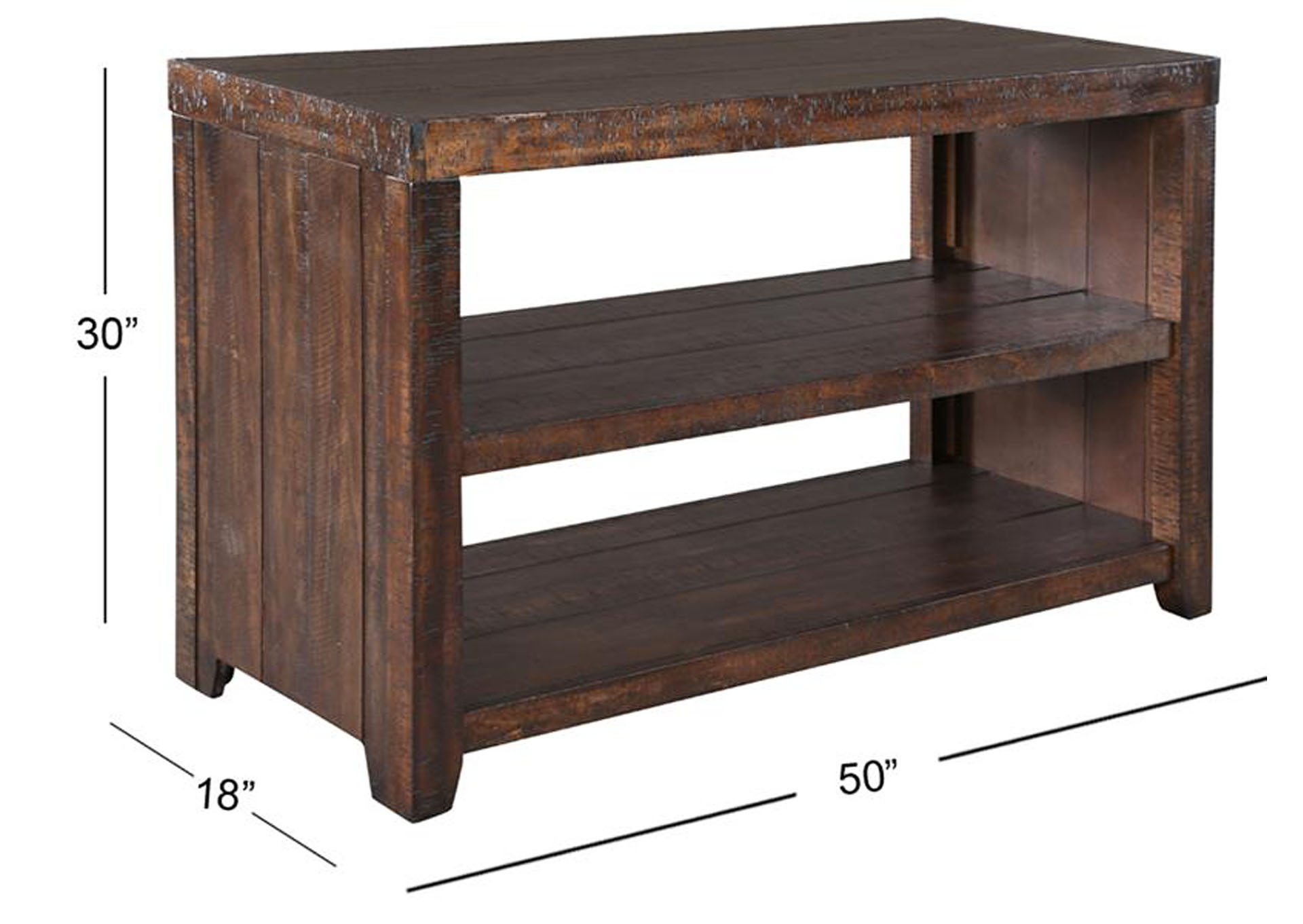 Caitlyn Dark Poplar Rectangular Sofa Table,Magnussen