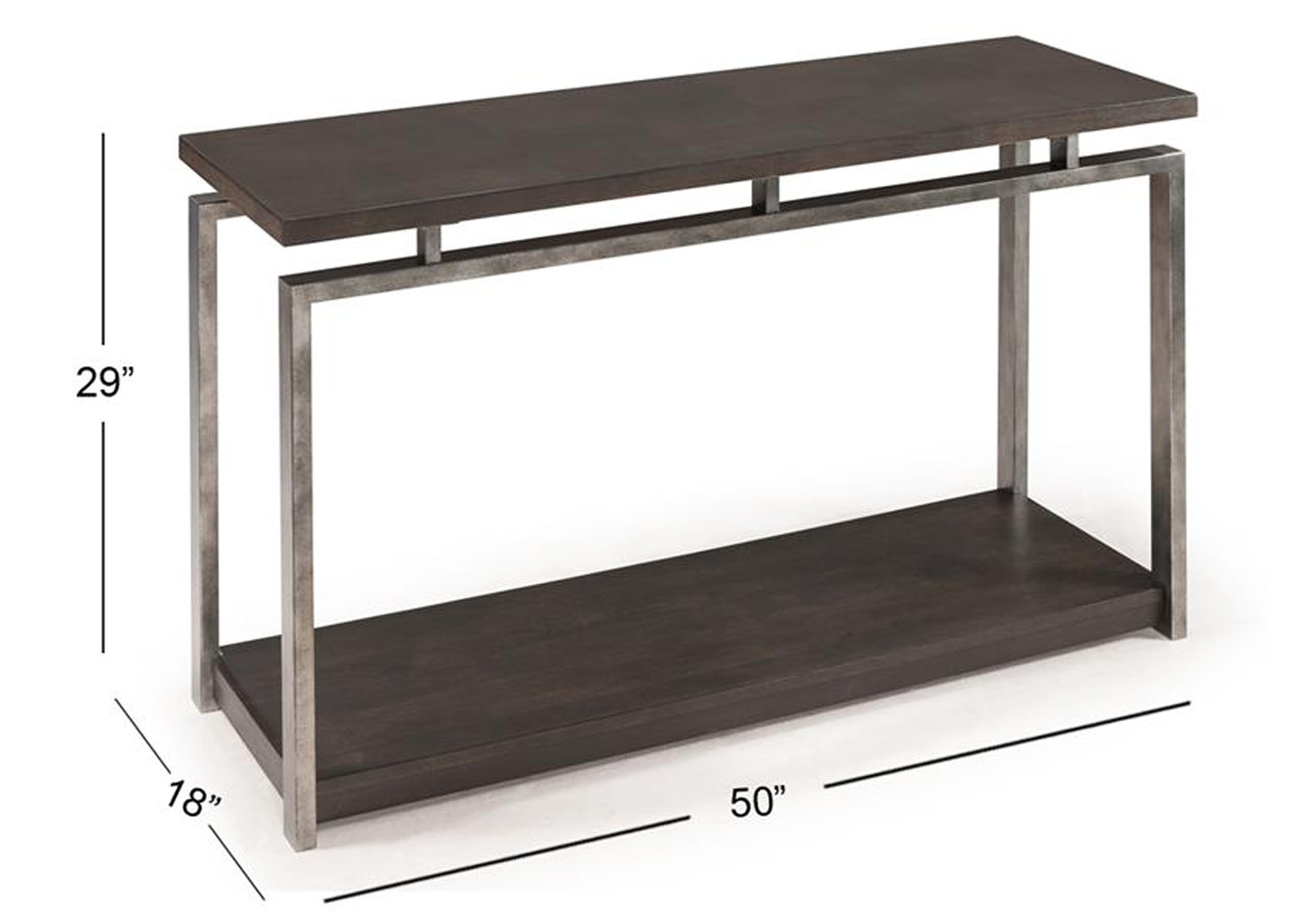 Alton Platinum Charcoal Rectangular Sofa Table,Magnussen