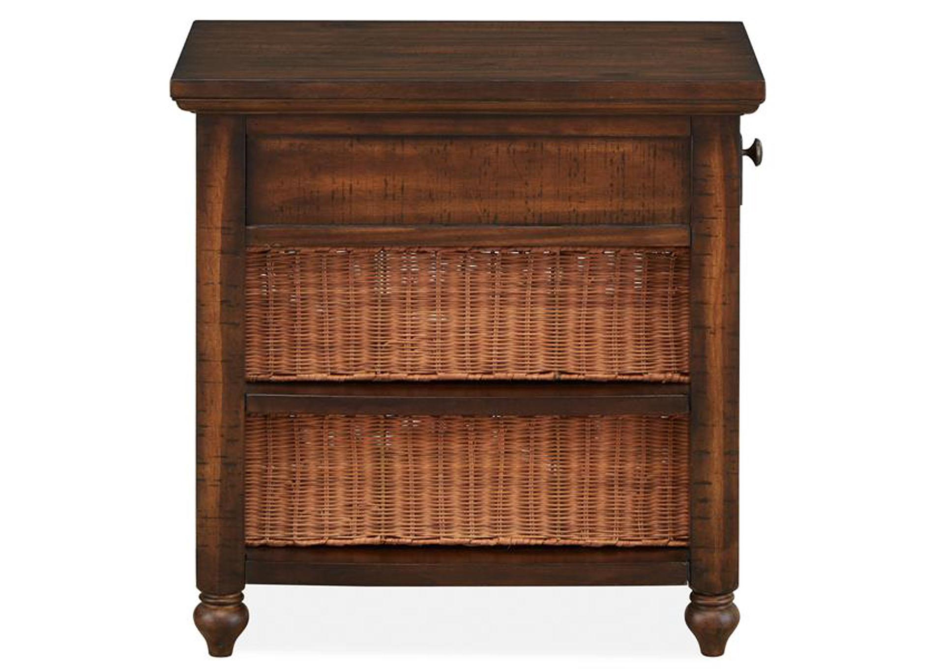 Cottage Lane Coffee Rectangular Chairside End Table,Magnussen