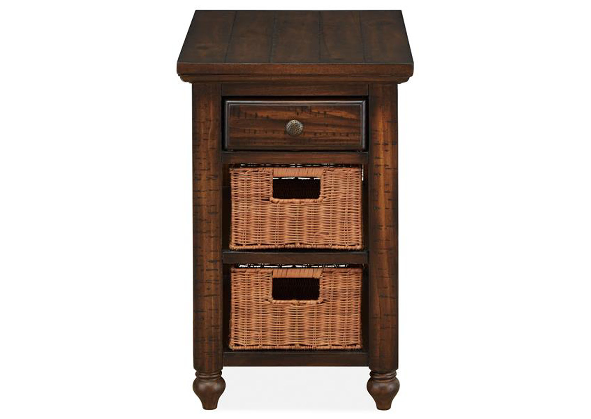 Cottage Lane Coffee Rectangular Chairside End Table,Magnussen