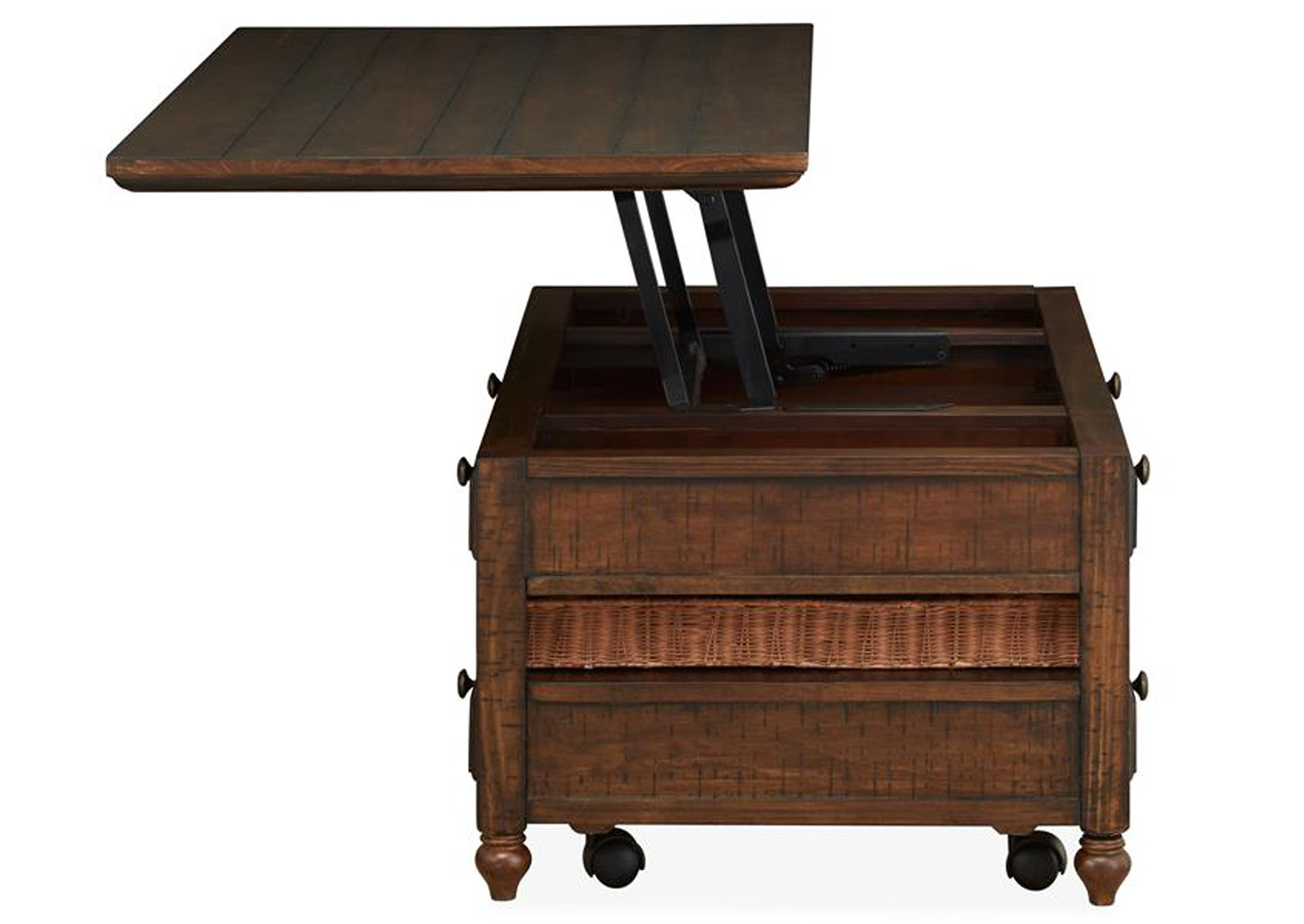 Cottage Lane Coffee Rectangular Lift Top Cocktail Table,Magnussen