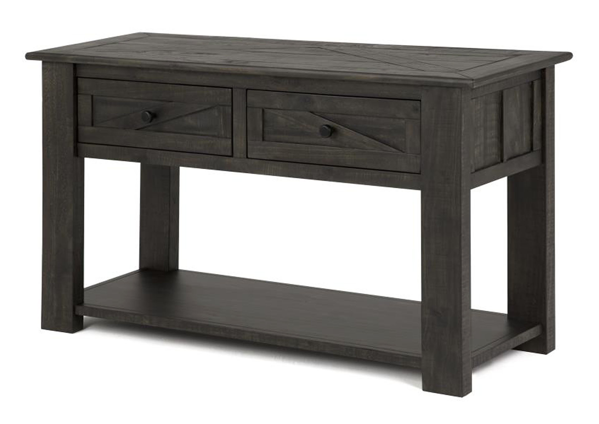 Garrett Weathered Charcoal Rectangular Sofa Table,Magnussen