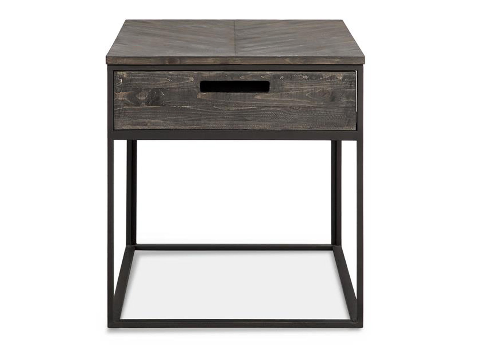 Claremont Weathered Charcoal Rectangular End Table,Magnussen