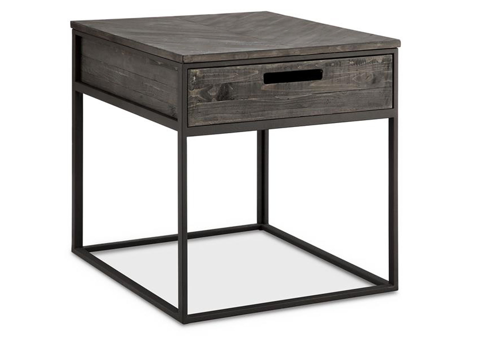 Claremont Weathered Charcoal Rectangular End Table,Magnussen