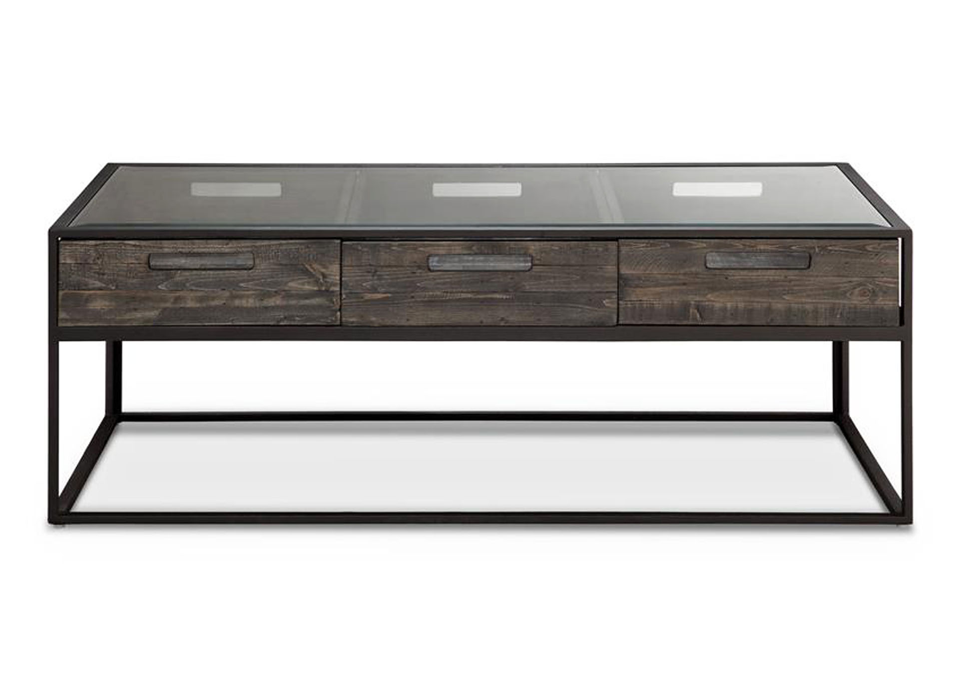 Claremont Weathered Charcoal Rectangular Cocktail Table,Magnussen