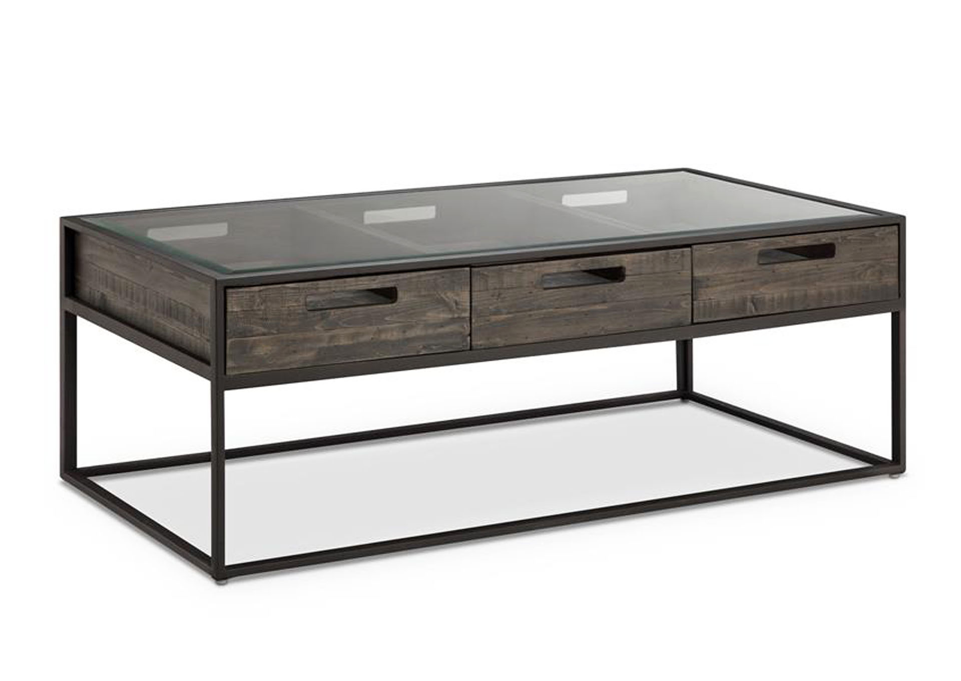 Claremont Weathered Charcoal Rectangular Cocktail Table,Magnussen