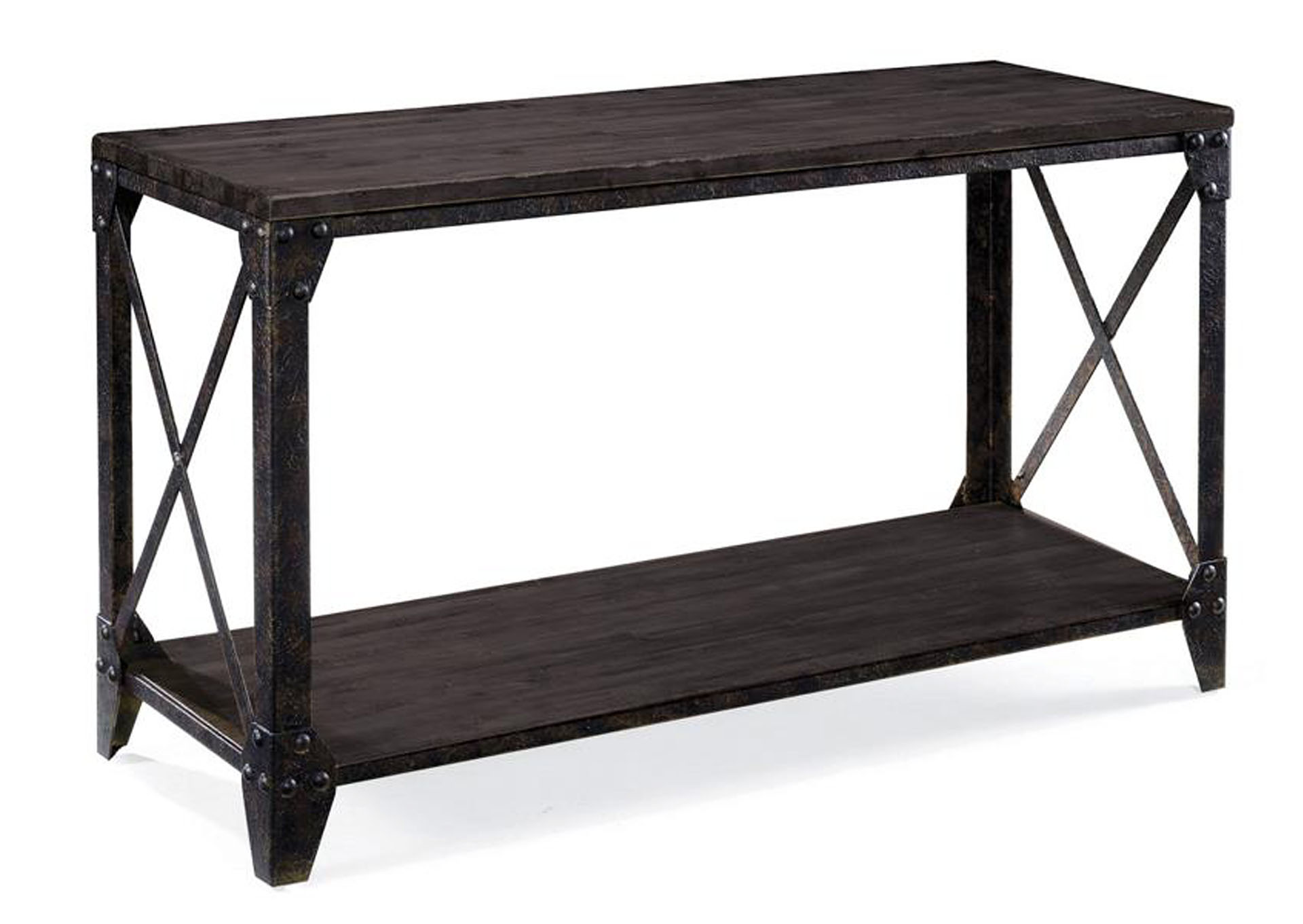 Milford Weathered Charcoal Rectangular Sofa Table,Magnussen