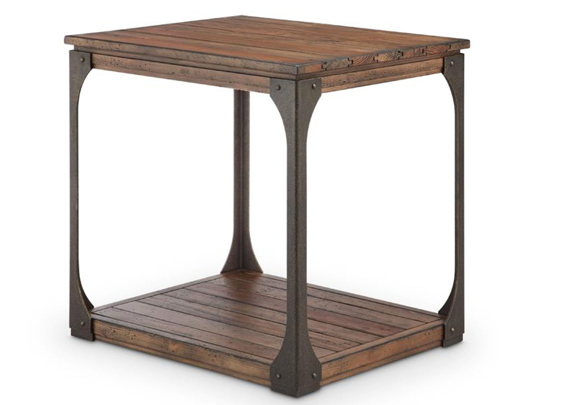Montgomery Bourbon Rectangular End Table,Magnussen