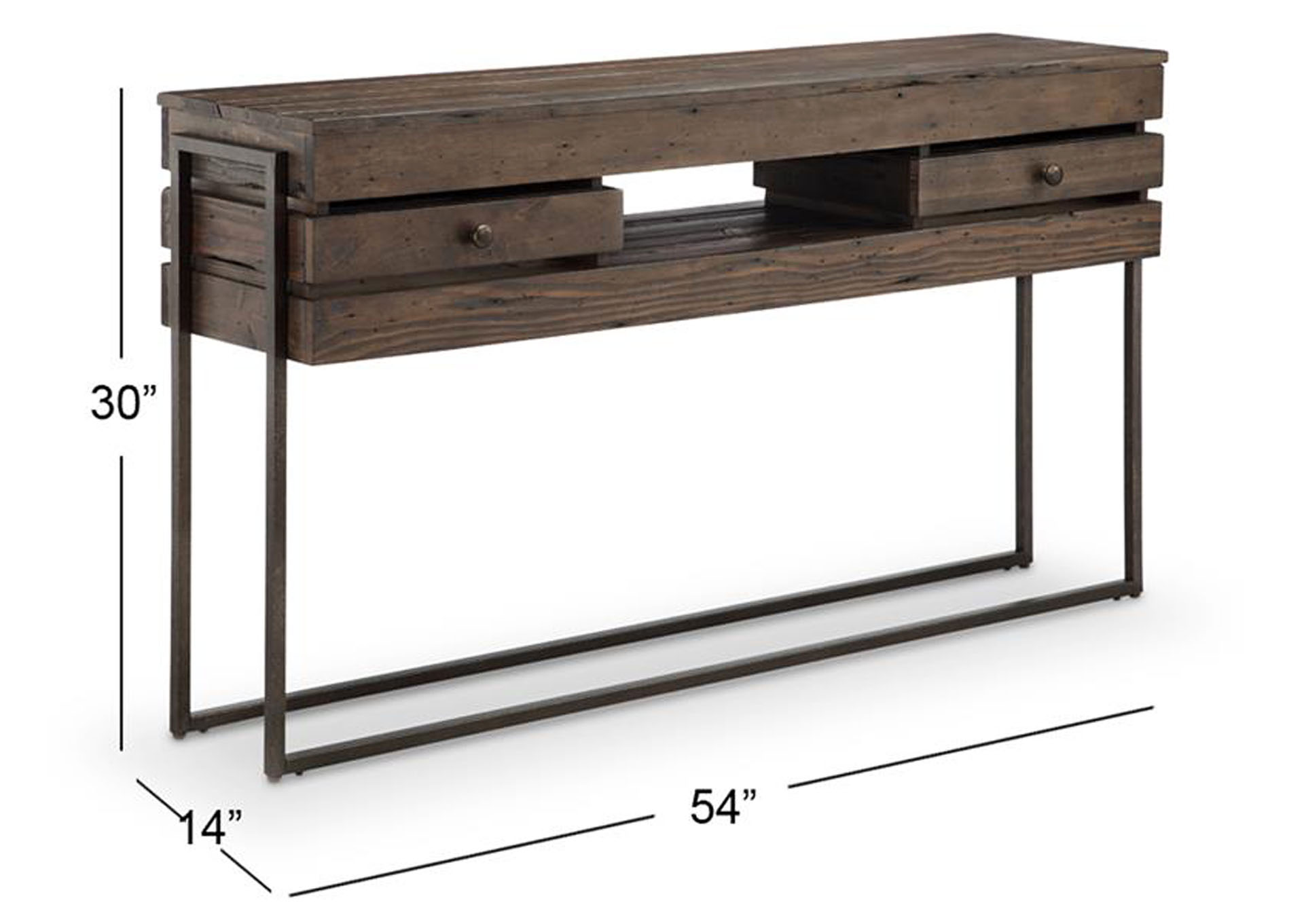Kirkwood Dark Whiskey Rectangular Sofa Table,Magnussen