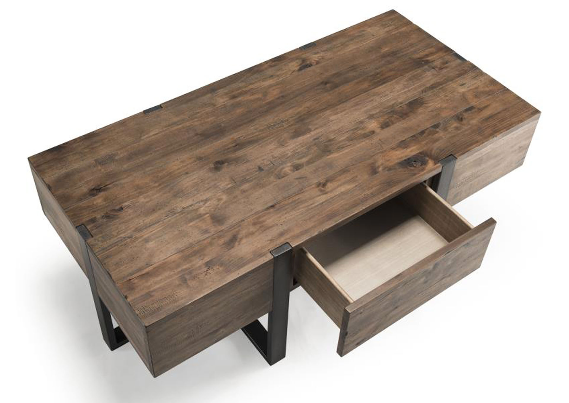 Prescott Rustic Honey Condo Rectangular Cocktail Table,Magnussen