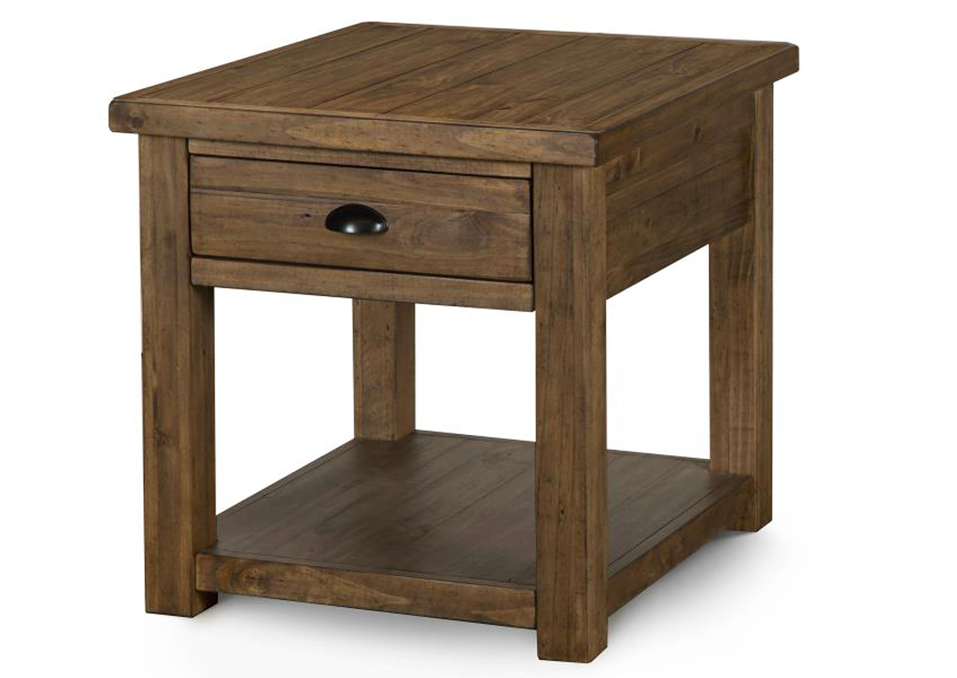 Stratton Warm Nutmeg Rectangular End Table,Magnussen