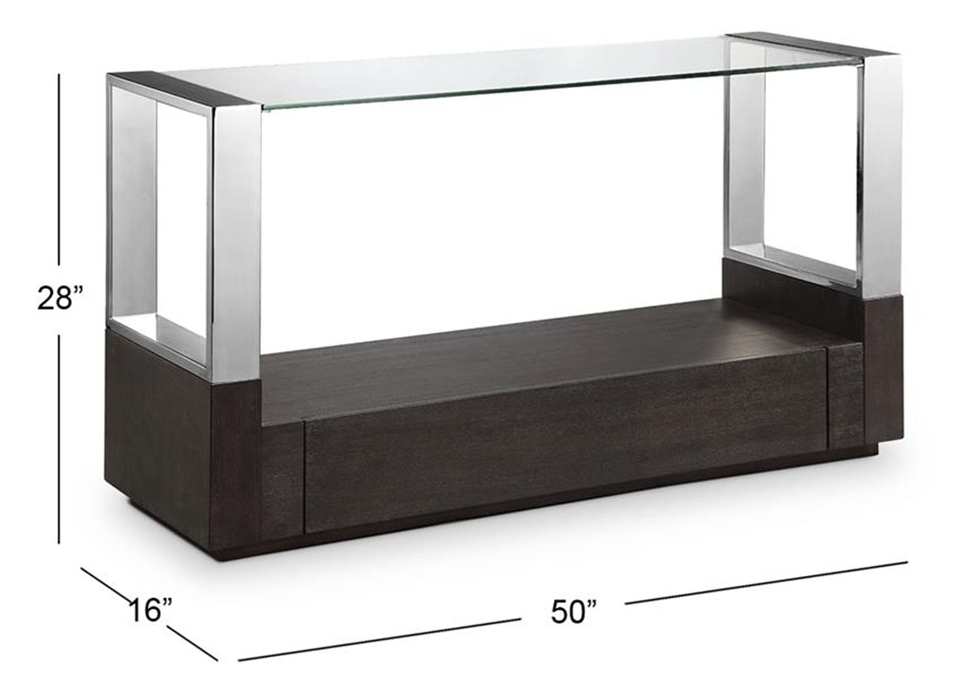 Revere Graphite Rectangular Sofa Table,Magnussen