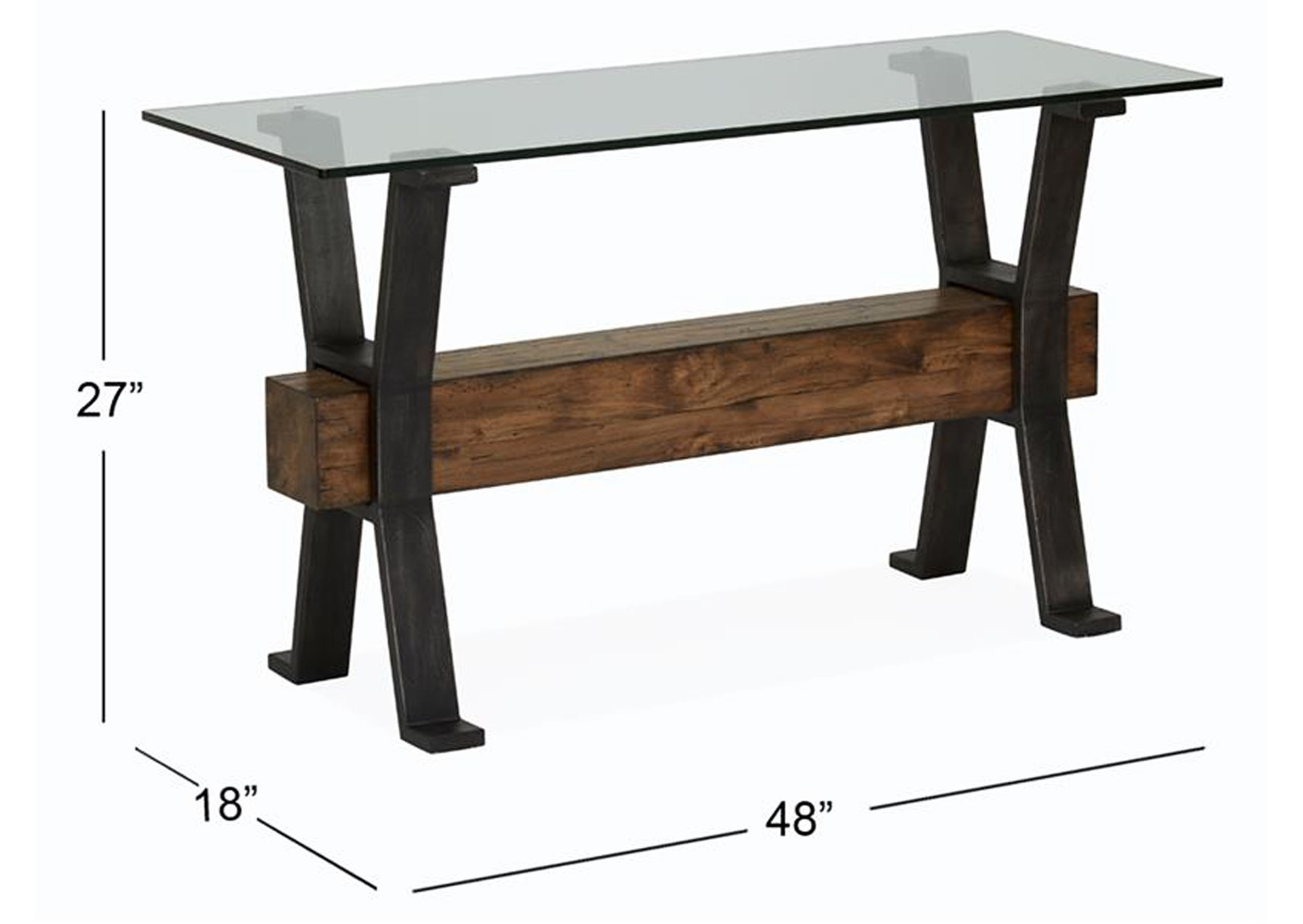 Sawyer Toasted Nutmeg Rectangular Sofa Table,Magnussen