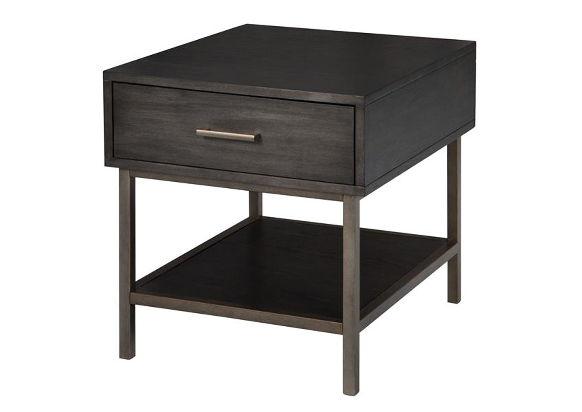 Fulton Smoke Anthracite Square End Table,Magnussen