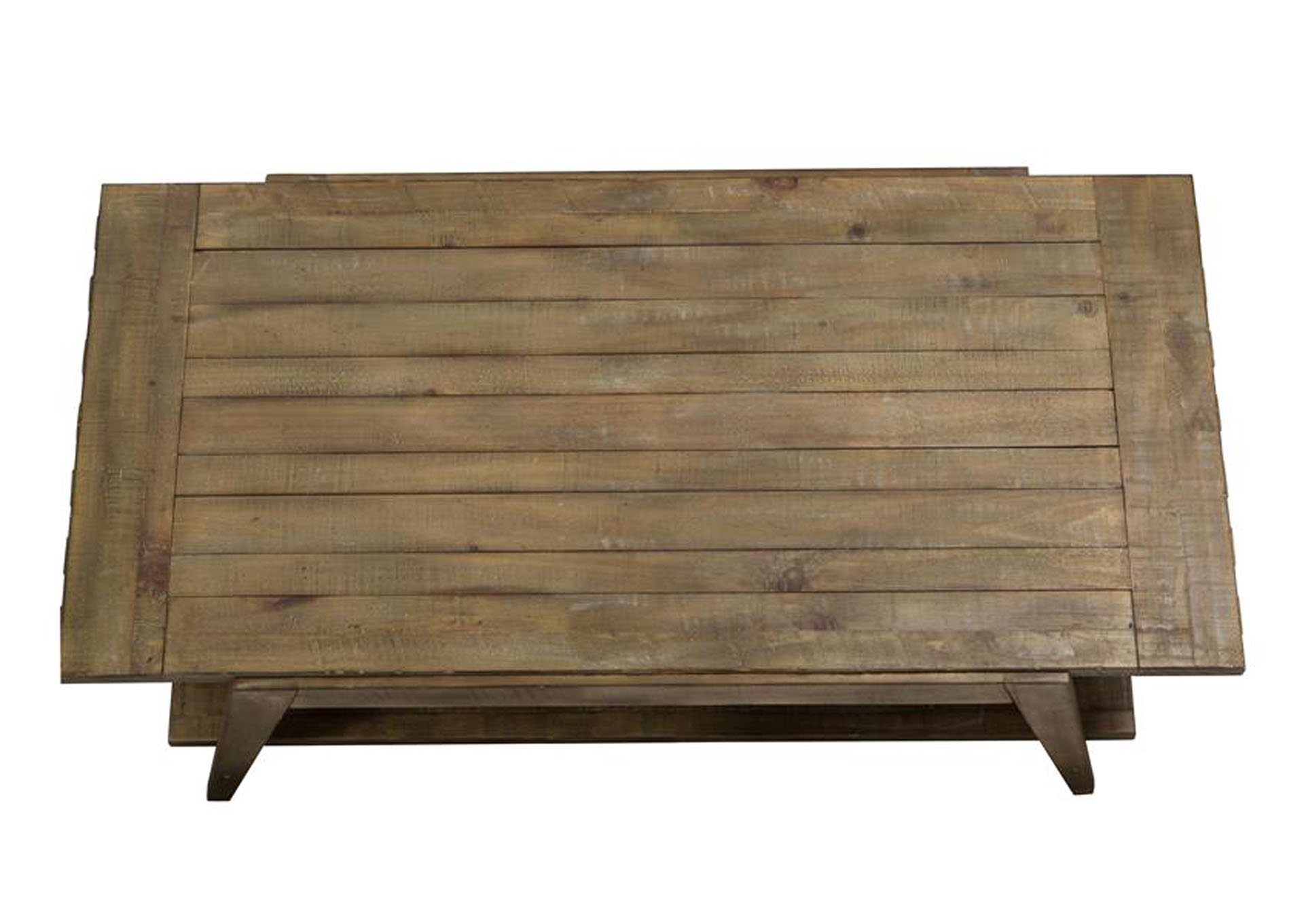 Bluff Heights Weathered Nutmeg Shelf Cocktail Table,Magnussen