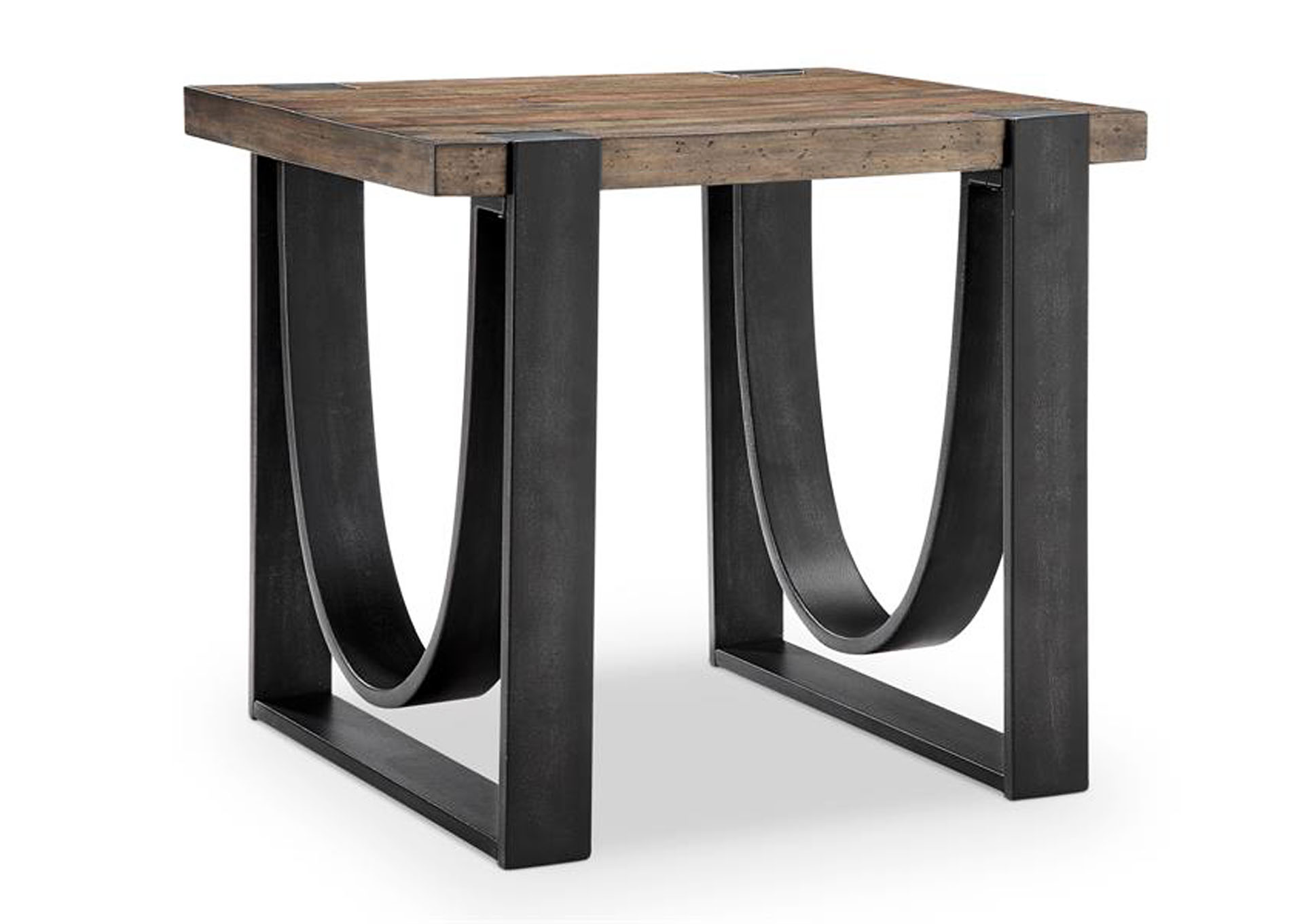 Bowden Rustic Honey Rectangular End Table,Magnussen