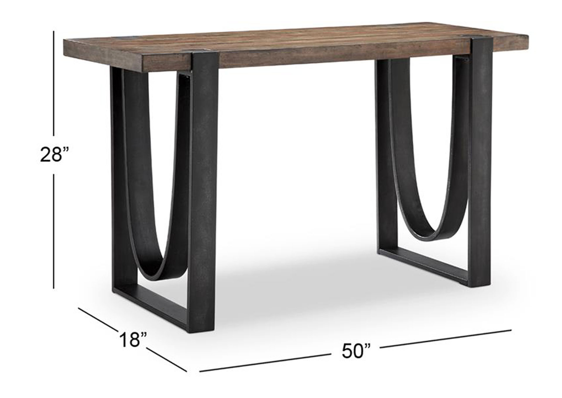 Bowden Rustic Honey Rectangular Sofa Table,Magnussen