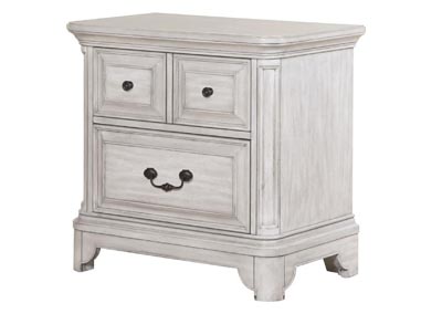 Image for Windsor Lane Weathered White Drawer Nightstand