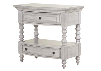 Image for Windsor Lane Weathered White Open Nightstand