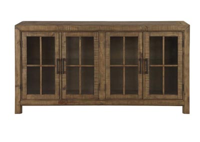 Willoughby Weathered Barley Buffet Curio Cabinet