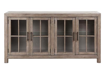 Image for Tinley Park Dovetail Grey Buffet Curio Cabinet