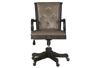 Image for Bellamy Peppercorn Fully Upholstered Swivel Chair